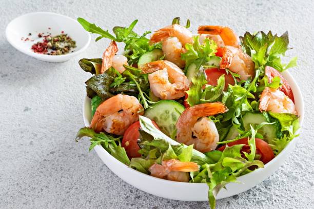 Insalata estiva di gamberi