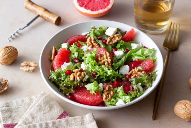 Insalata con pompelmo e pecorino